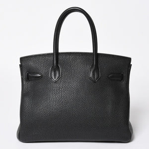 極美品 HERMES エルメス BIRKIN 30 バーキン30 ハンドバッグ ブラック トゴ SV金具 ◻︎O刻印 中古 4a009106