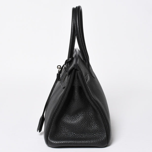 極美品 HERMES エルメス BIRKIN 30 バーキン30 ハンドバッグ ブラック トゴ SV金具 ◻︎O刻印 中古 4a009106