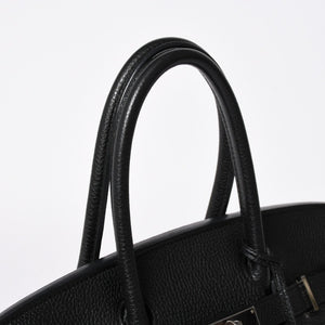 極美品 HERMES エルメス BIRKIN 30 バーキン30 ハンドバッグ ブラック トゴ SV金具 ◻︎O刻印 中古 4a009106