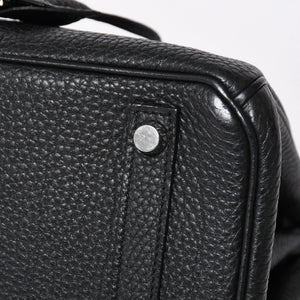 極美品 HERMES エルメス BIRKIN 30 バーキン30 ハンドバッグ ブラック トゴ SV金具 ◻︎O刻印 中古 4a009106