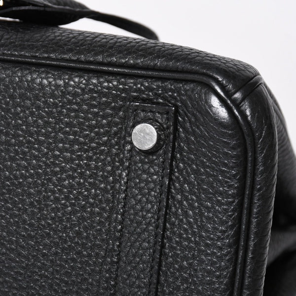 極美品 HERMES エルメス BIRKIN 30 バーキン30 ハンドバッグ ブラック トゴ SV金具 ◻︎O刻印 中古 4a009106