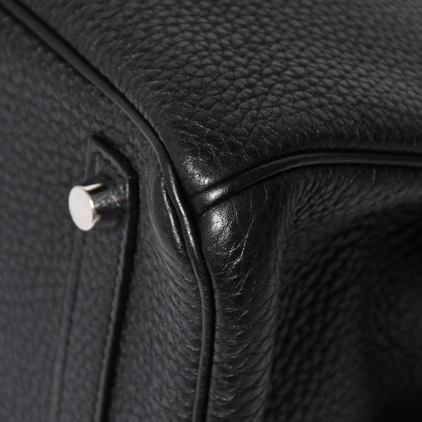極美品 HERMES エルメス BIRKIN 30 バーキン30 ハンドバッグ ブラック トゴ SV金具 ◻︎O刻印 中古 4a009106