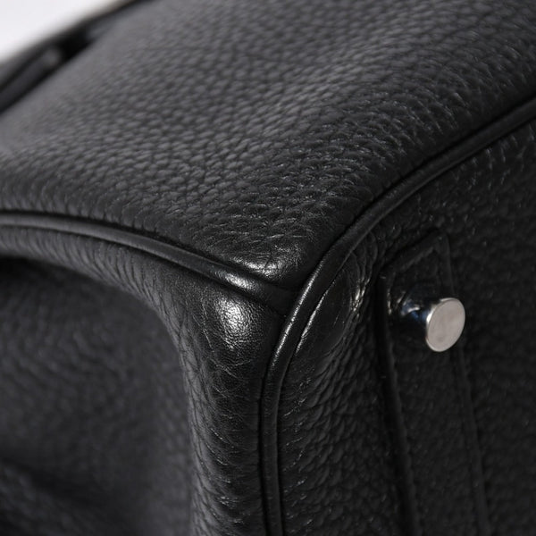 極美品 HERMES エルメス BIRKIN 30 バーキン30 ハンドバッグ ブラック トゴ SV金具 ◻︎O刻印 中古 4a009106