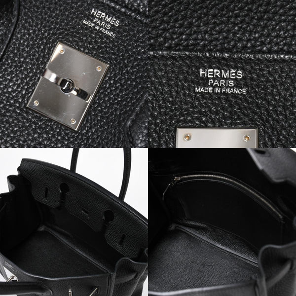 極美品 HERMES エルメス BIRKIN 30 バーキン30 ハンドバッグ ブラック トゴ SV金具 ◻︎O刻印 中古 4a009106