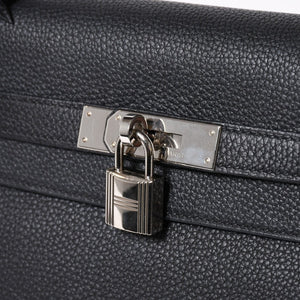 極美品 HERMES エルメス ケリー32 内縫 ブラック Z刻印 シルバー金具 ハンドバッグ 2WAY 中古 4a009104