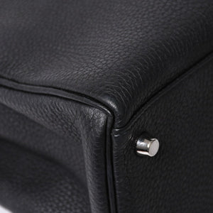 極美品 HERMES エルメス ケリー32 内縫 ブラック Z刻印 シルバー金具 ハンドバッグ 2WAY 中古 4a009104