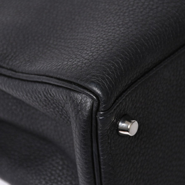 極美品 HERMES エルメス ケリー32 内縫 ブラック Z刻印 シルバー金具 ハンドバッグ 2WAY 中古 4a009104