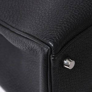 極美品 HERMES エルメス ケリー32 内縫 ブラック Z刻印 シルバー金具 ハンドバッグ 2WAY 中古 4a009104