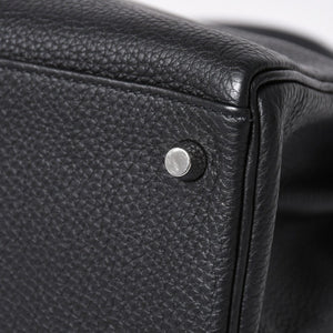 極美品 HERMES エルメス ケリー32 内縫 ブラック Z刻印 シルバー金具 ハンドバッグ 2WAY 中古 4a009104