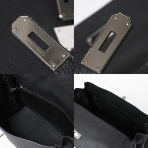 極美品 HERMES エルメス ケリー32 内縫 ブラック Z刻印 シルバー金具 ハンドバッグ 2WAY 中古 4a009104