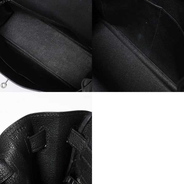 極美品 HERMES エルメス ケリー32 内縫 ブラック Z刻印 シルバー金具 ハンドバッグ 2WAY 中古 4a009104