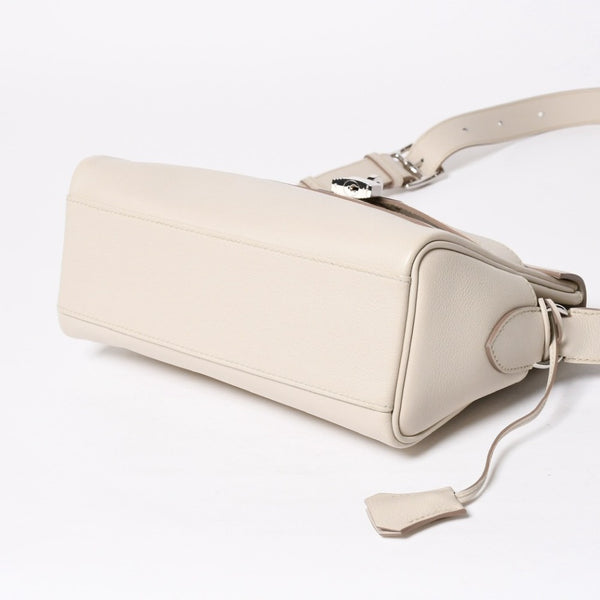 Like new HERMES Shoulder bag Kelly Messenger PM bag Evercolor Beton Silver hardware K stamp Used 4a009077