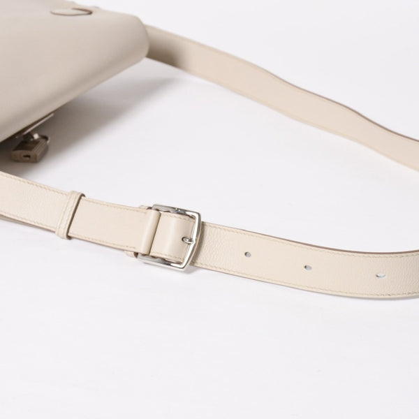 Like new HERMES Shoulder bag Kelly Messenger PM bag Evercolor Beton Silver hardware K stamp Used 4a009077