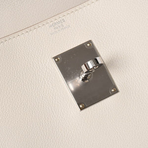 Like new HERMES Shoulder bag Kelly Messenger PM bag Evercolor Beton Silver hardware K stamp Used 4a009077
