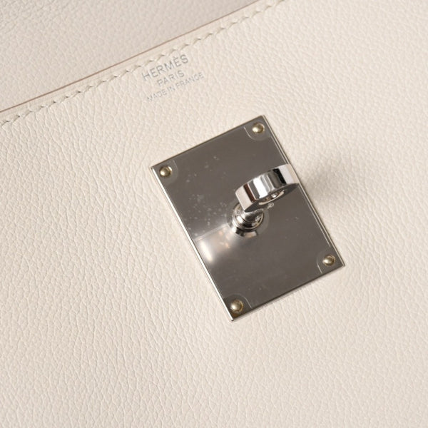Like new HERMES Shoulder bag Kelly Messenger PM bag Evercolor Beton Silver hardware K stamp Used 4a009077