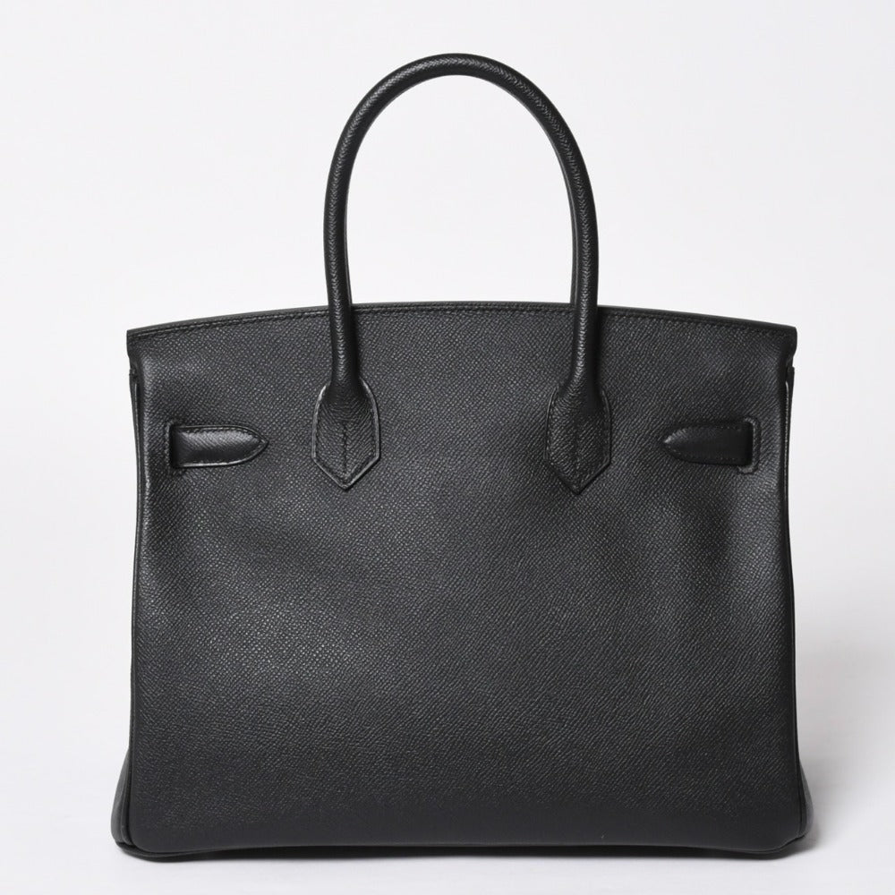 Like new HERMES BIRKIN 30 Birkin 30 Handbag Black Vaux Epson SV hardware A stamp Used 4a009075