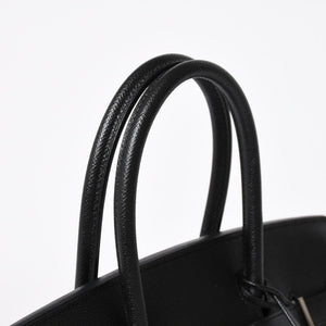 新品同様 HERMES エルメス BIRKIN 30 バーキン30 ハンドバッグ ブラックヴォーエプソン SV金具 A刻印 中古 4a009075