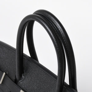 新品同様 HERMES エルメス BIRKIN 30 バーキン30 ハンドバッグ ブラックヴォーエプソン SV金具 A刻印 中古 4a009075