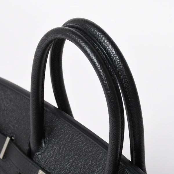 新品同様 HERMES エルメス BIRKIN 30 バーキン30 ハンドバッグ ブラックヴォーエプソン SV金具 A刻印 中古 4a009075