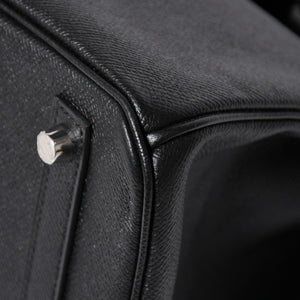 新品同様 HERMES エルメス BIRKIN 30 バーキン30 ハンドバッグ ブラックヴォーエプソン SV金具 A刻印 中古 4a009075