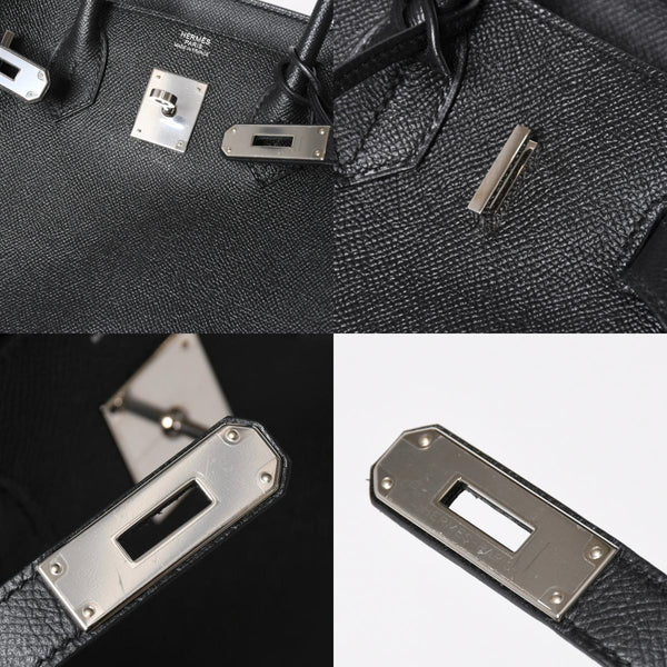 新品同様 HERMES エルメス BIRKIN 30 バーキン30 ハンドバッグ ブラックヴォーエプソン SV金具 A刻印 中古 4a009075