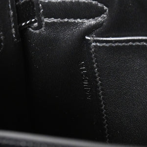 新品未使用 HERMES エルメス ケリーエラン 2WAY ショルダーバッグ ボックスカーフ ブラック ゴールド金具 G刻印 中古 4a009107