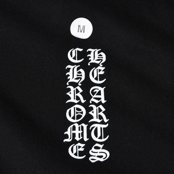 新品未使用 CHROME HEARTS クロムハーツ ジップアップ フーディー サイズM オールドイングリッシュ ダガー ブラック 新型 中古 4a009098