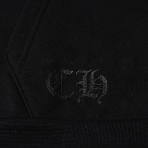 新品未使用 CHROME HEARTS クロムハーツ ジップアップ フーディー サイズM オールドイングリッシュ ダガー ブラック 新型 中古 4a009098