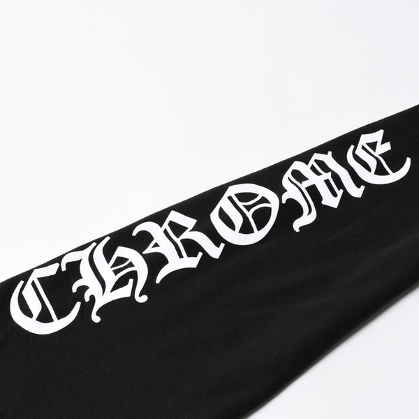 新品未使用 CHROME HEARTS クロムハーツ ジップアップ フーディー サイズM オールドイングリッシュ ダガー ブラック 新型 中古 4a009098