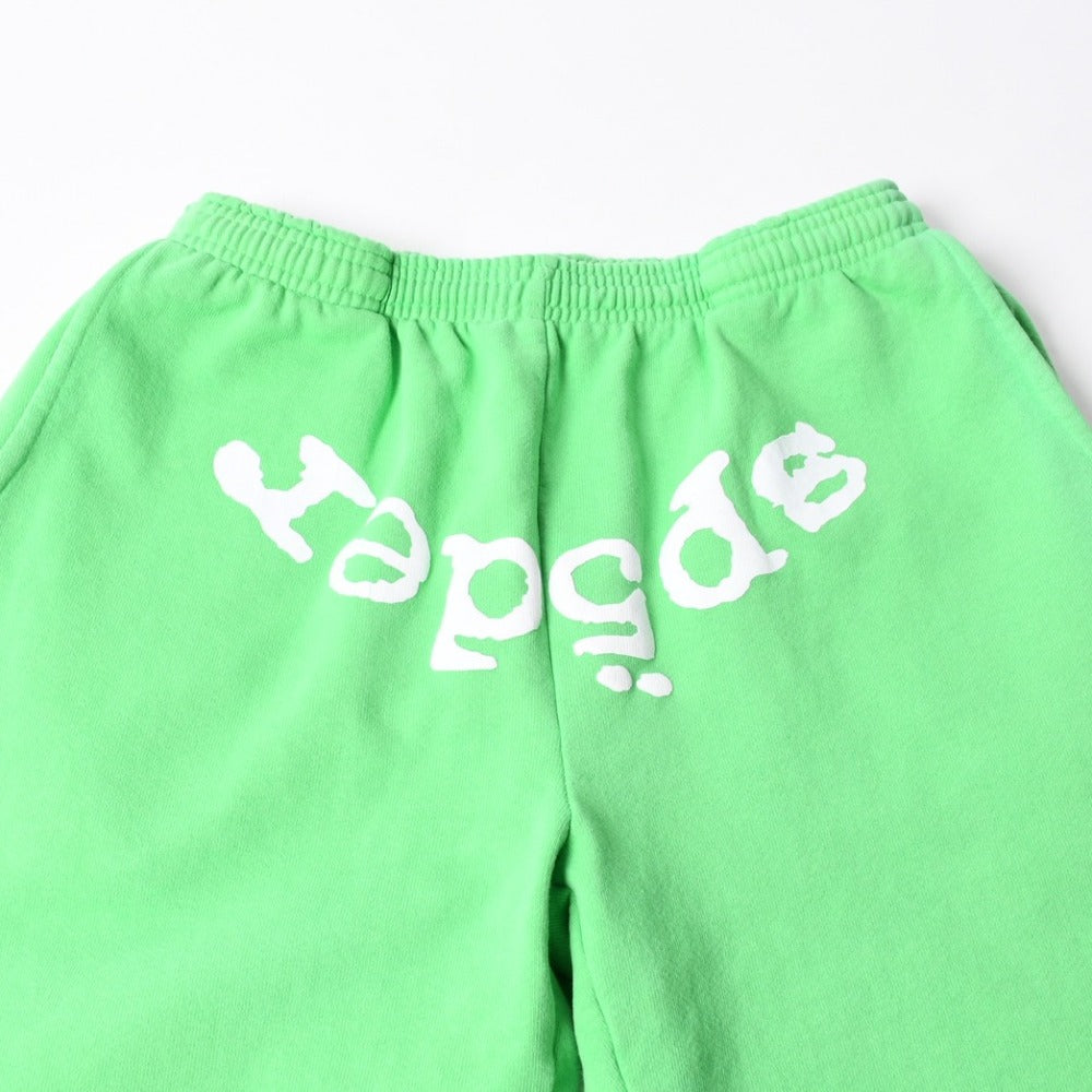 Sp5der Spider Sweatpants Size S Puff Print Light Green YSL YOUNG THUG Good Condition Used 4a008355