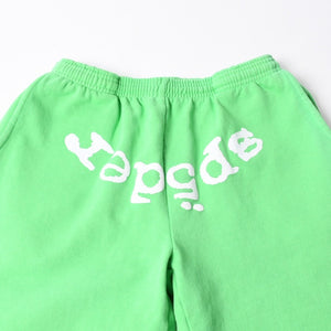 Sp5der スパイダー スウェットパンツ サイズS パフプリント ライトグリーン YSL YOUNG THUG ヤングサグ 美品 中古 4a008355