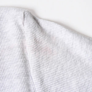 STUSSY ステューシー ハーフジップ 半袖ポロシャツ サイズ10 ストックロゴ グレー ブラック レディース 刺繍 美品 中古 4a008566