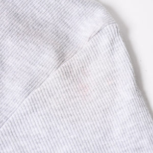 STUSSY ステューシー ハーフジップ 半袖ポロシャツ サイズ10 ストックロゴ グレー ブラック レディース 刺繍 美品 中古 4a008566