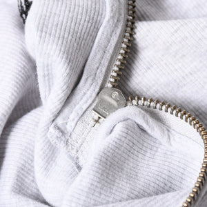 STUSSY ステューシー ハーフジップ 半袖ポロシャツ サイズ10 ストックロゴ グレー ブラック レディース 刺繍 美品 中古 4a008566