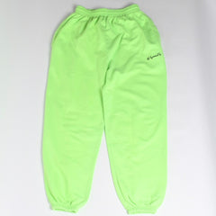 BALENCIAGA バレンシアガ LIMITED EDITION リミテッドエディション Acid Arab スウェットパンツ ボトムス パンツ ネオングリーン ブラック サイズS 美品 中古 4a008406