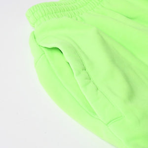 BALENCIAGA バレンシアガ LIMITED EDITION リミテッドエディション Acid Arab スウェットパンツ ボトムス パンツ ネオングリーン ブラック サイズS 美品 中古 4a008406