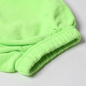BALENCIAGA バレンシアガ LIMITED EDITION リミテッドエディション Acid Arab スウェットパンツ ボトムス パンツ ネオングリーン ブラック サイズS 美品 中古 4a008406