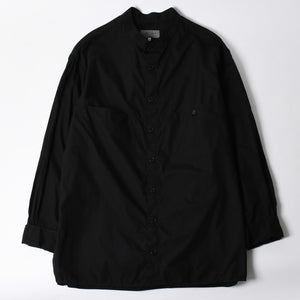 新品同様品 Yohji Yamamoto ヨウジヤマモト シャツ 長袖シャツ ブラック HZ-B04-001 サイズ3 日本製 中古 4a008746