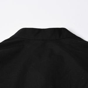 新品同様品 Yohji Yamamoto ヨウジヤマモト シャツ 長袖シャツ ブラック HZ-B04-001 サイズ3 日本製 中古 4a008746
