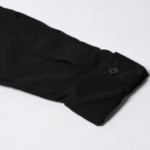 新品同様品 Yohji Yamamoto ヨウジヤマモト シャツ 長袖シャツ ブラック HZ-B04-001 サイズ3 日本製 中古 4a008746