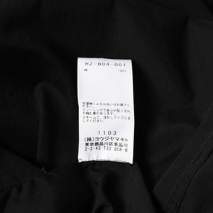 新品同様品 Yohji Yamamoto ヨウジヤマモト シャツ 長袖シャツ ブラック HZ-B04-001 サイズ3 日本製 中古 4a008746