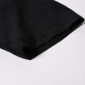 新品同様 NEEDLES ニードルズ TRACK OPEN COLLAR SHIRT-COTTON LINEN SX1595 Lサイズ ブラック ヌビアン20周年別注 中古 4a008740
