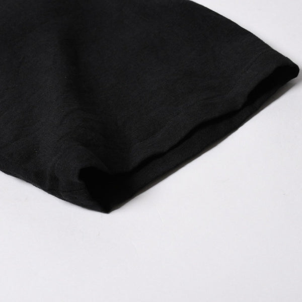 新品同様 NEEDLES ニードルズ TRACK OPEN COLLAR SHIRT-COTTON LINEN SX1595 Lサイズ ブラック ヌビアン20周年別注 中古 4a008740