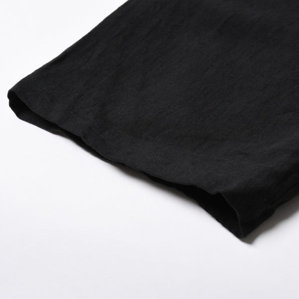 新品同様 NEEDLES ニードルズ TRACK OPEN COLLAR SHIRT-COTTON LINEN SX1595 Lサイズ ブラック ヌビアン20周年別注 中古 4a008740
