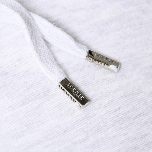 Stussy ステューシー レディース Hoodie フーディー パーカー グレー レッド バーガンディ クロップド 美品 中古 4a008419