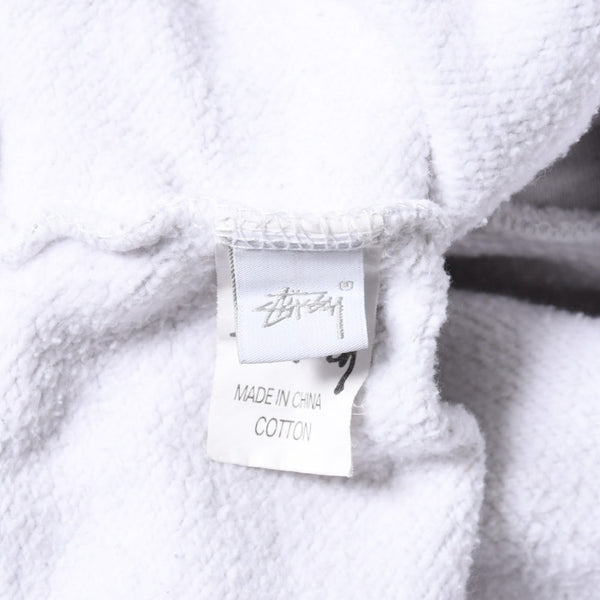 Stussy ステューシー レディース Hoodie フーディー パーカー グレー レッド バーガンディ クロップド 美品 中古 4a008419