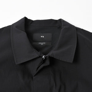 Like new Y-3 Weissly Military Shirt Short Sleeve Shirt Outer Flap Pocket Black Size M Used 4a008743