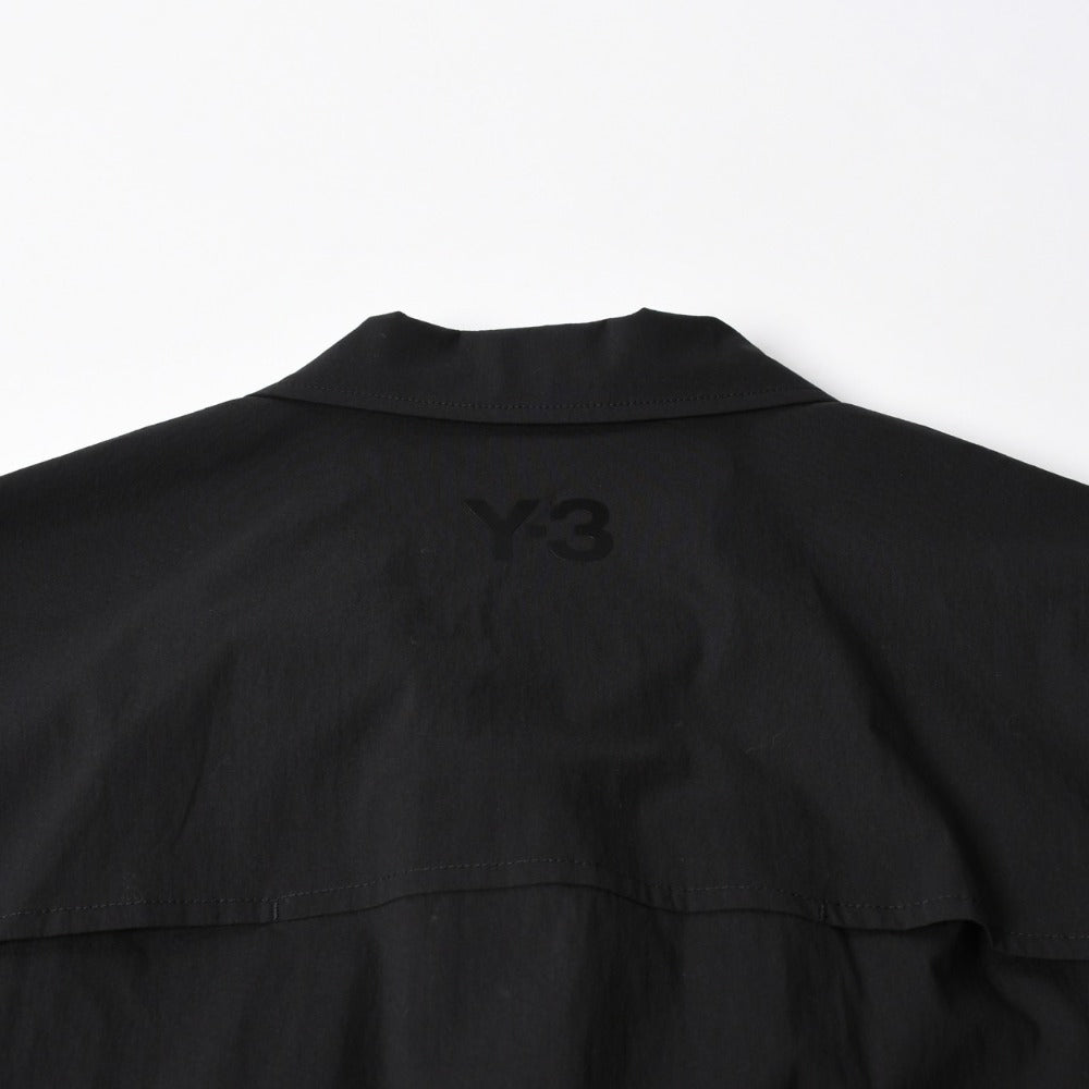 Like new Y-3 Weissly Military Shirt Short Sleeve Shirt Outer Flap Pocket Black Size M Used 4a008743