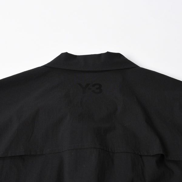 Like new Y-3 Weissly Military Shirt Short Sleeve Shirt Outer Flap Pocket Black Size M Used 4a008743