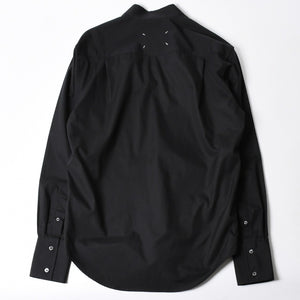 Like new Maison Margiela Shirt Black V-neck S67DT0031 Size 46 Used 4a008745